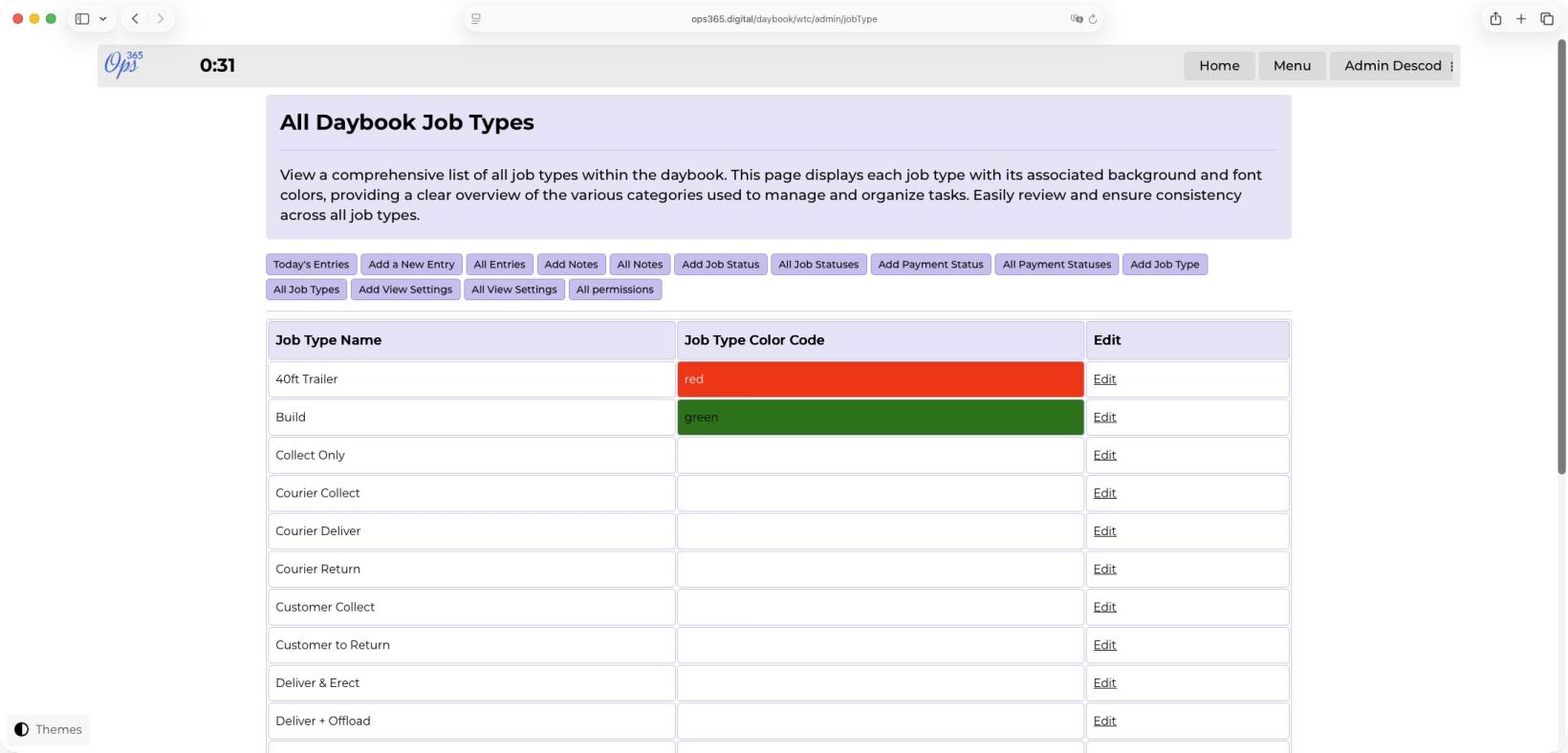 Create custom job types to organise work - Ops365