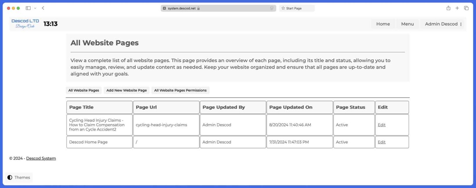 Descod System - Customers application