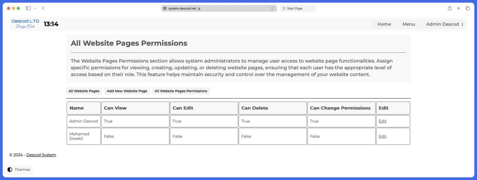 Descod System - Customers application